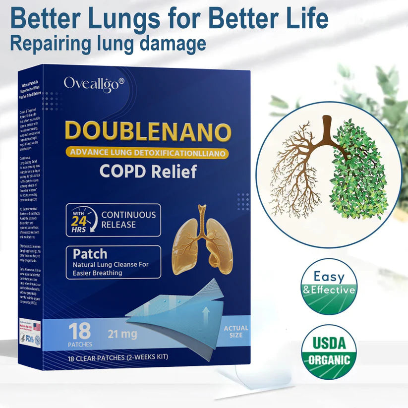 ✅FDA által jóváhagyott dupla Nano tapasz a COPD enyhítésére (✅ Köhögés, sípoló légzés, légszomj, köpet, eldugult orr, hörghurut, allergiás tünetek, kellemetlenség a tüdőben🫁)