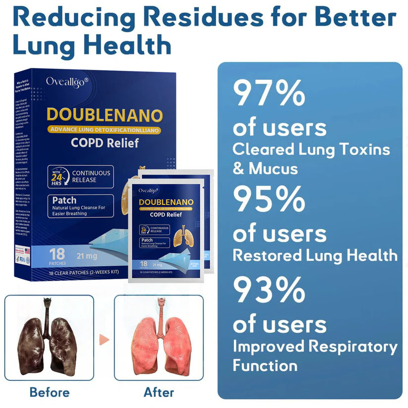 ✅FDA által jóváhagyott dupla Nano tapasz a COPD enyhítésére (✅ Köhögés, sípoló légzés, légszomj, köpet, eldugult orr, hörghurut, allergiás tünetek, kellemetlenség a tüdőben🫁)