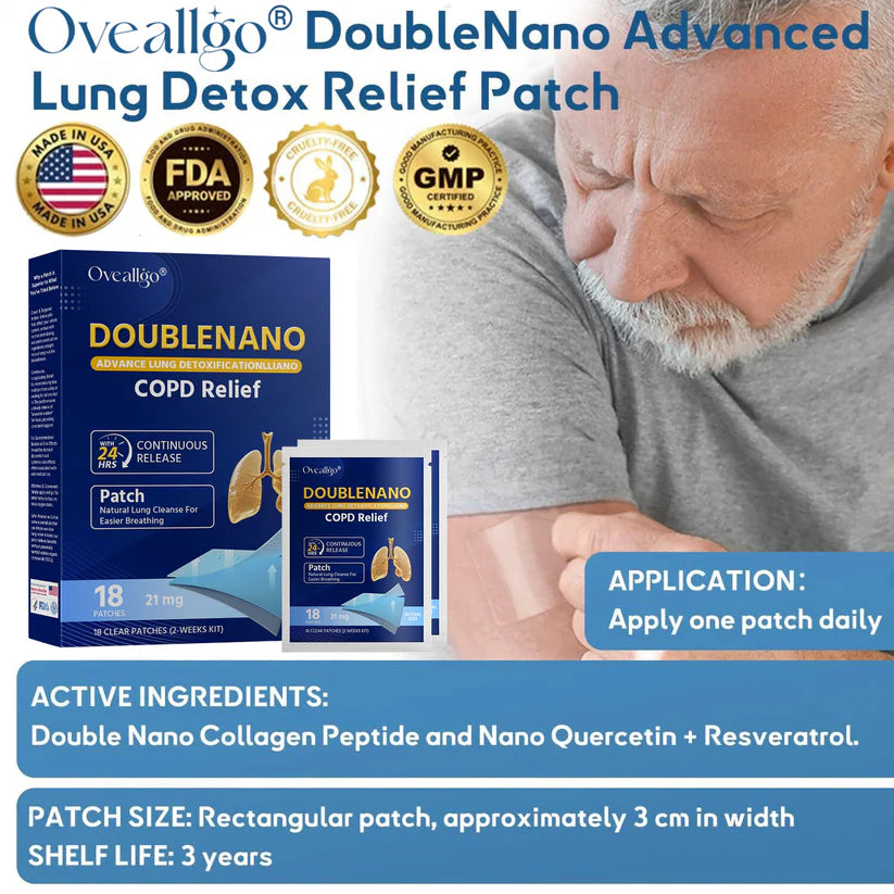 ✅FDA által jóváhagyott dupla Nano tapasz a COPD enyhítésére (✅ Köhögés, sípoló légzés, légszomj, köpet, eldugult orr, hörghurut, allergiás tünetek, kellemetlenség a tüdőben🫁)