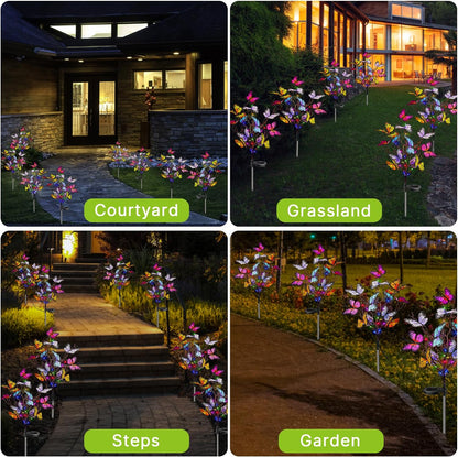 🦋Napenergiás kültéri pillangólámpák💐