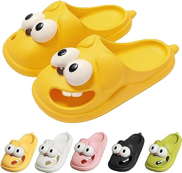 3D Big Eye Dog Fun Cartoon Package Head Eva Slippers