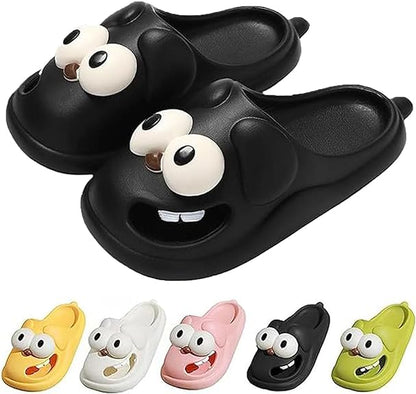 3D Big Eye Dog Fun Cartoon Package Head Eva Slippers