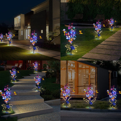 🦋Napenergiás kültéri pillangólámpák💐