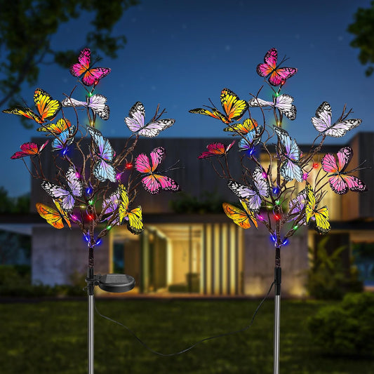 🦋Napenergiás kültéri pillangólámpák💐